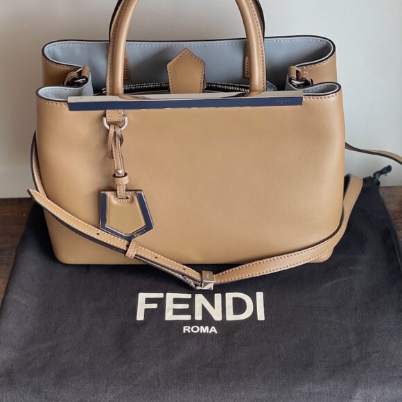 Two-Tone Petite FENDI 2Jours Tote - Picture 3 of 5